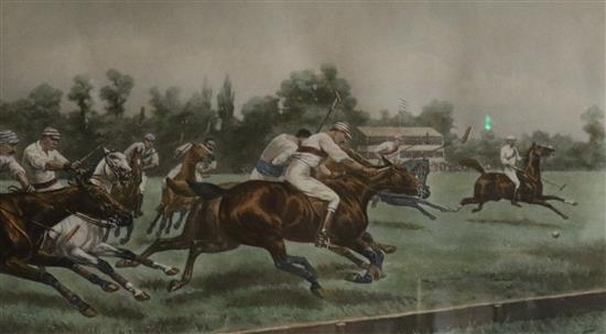 G.D. Giles Polo players 1904 overall 50 x 76cm